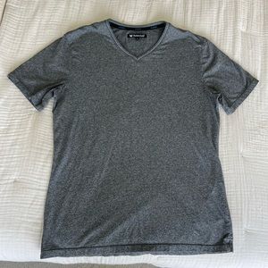 Buttercloth Icy Cotton V-Neck T-Shirts (Gray and black)